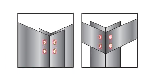 GM-B monteringsstik 4,2x13mm RAL 9005