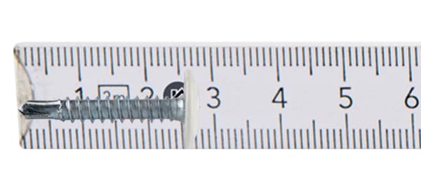GM-B monteringsstik 4,2x25mm RAL 9010