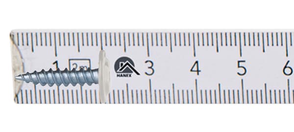 GM-S monteringsstik 4,2x19mm RAL 9010
