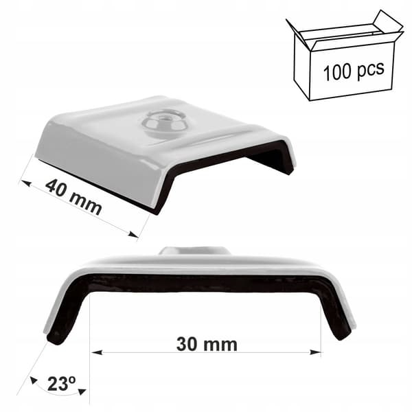 Sadeltasker 30mm RAL 9010