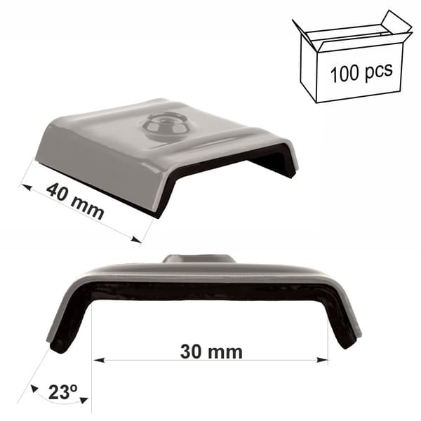Satulalaukut 30mm RAL 9007