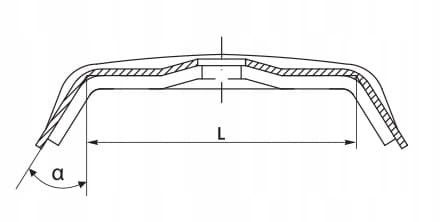 Sadeltasker 40mm RAL 8017