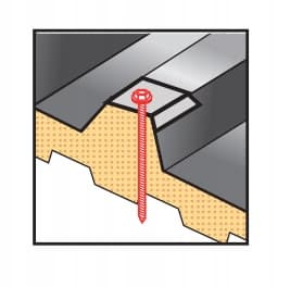 Sadeltasker 40mm RAL 8017