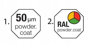 Sadeltasker 40mm RAL 8017