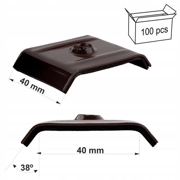 Sadeltasker 40mm RAL 8017