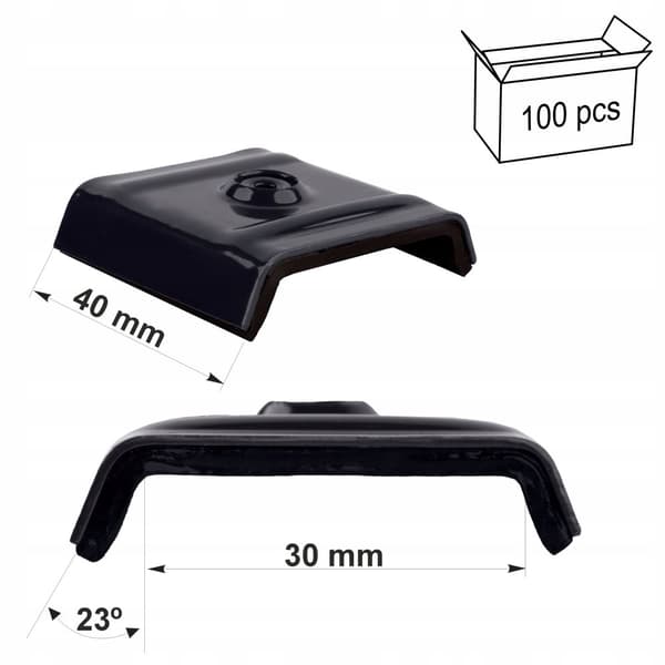 Sadeltasker 30mm RAL 7016