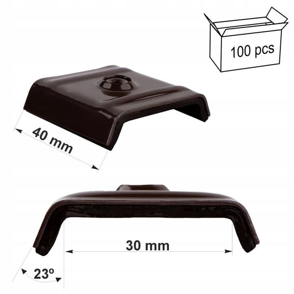 Sadeltasker 30mm RAL 8017