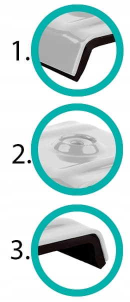 Satulalaukut 26mm RAL 9010
