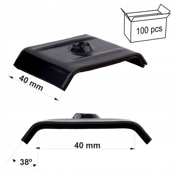 Satulalaukut 40mm RAL 7016