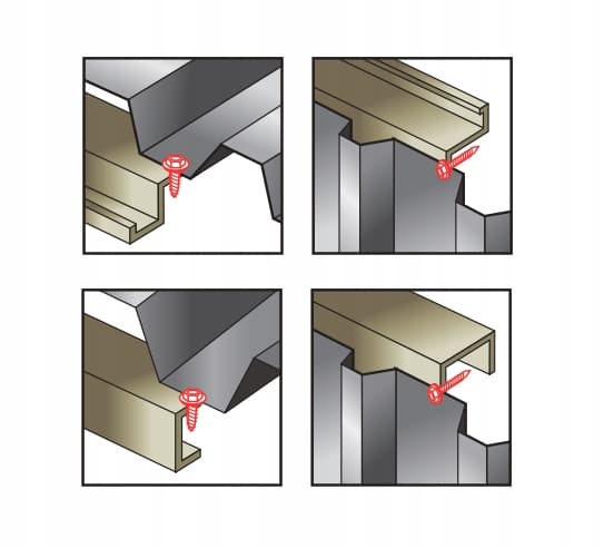 Selvborende skruer GT5 Z14 5,5x19mm RAL 8004