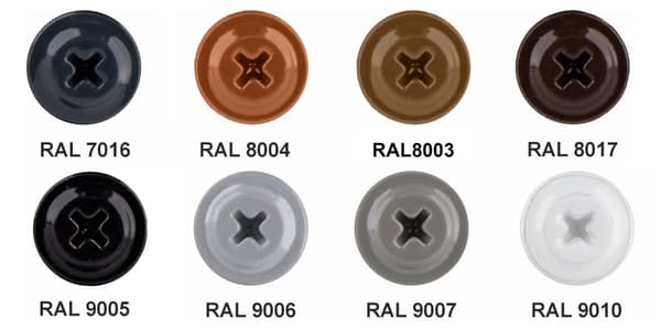 GM-B monteringsstik 4,2x19mm RAL 8003