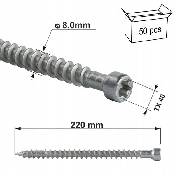 Konst. skruer fuldgevind cylindrisk hoved WKFC-08220
