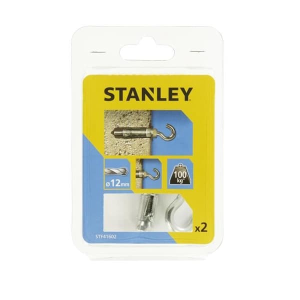 STANLEY 2-delad expansionsbultsats med krok M6 STF41602-XJ