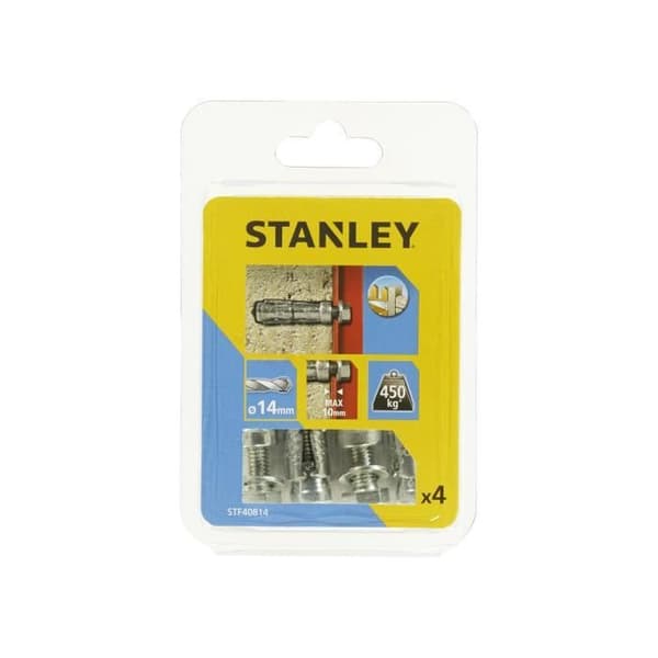 STANLEY 4-delad expansionsbultsats med M8-skruvar STF40814-XJ
