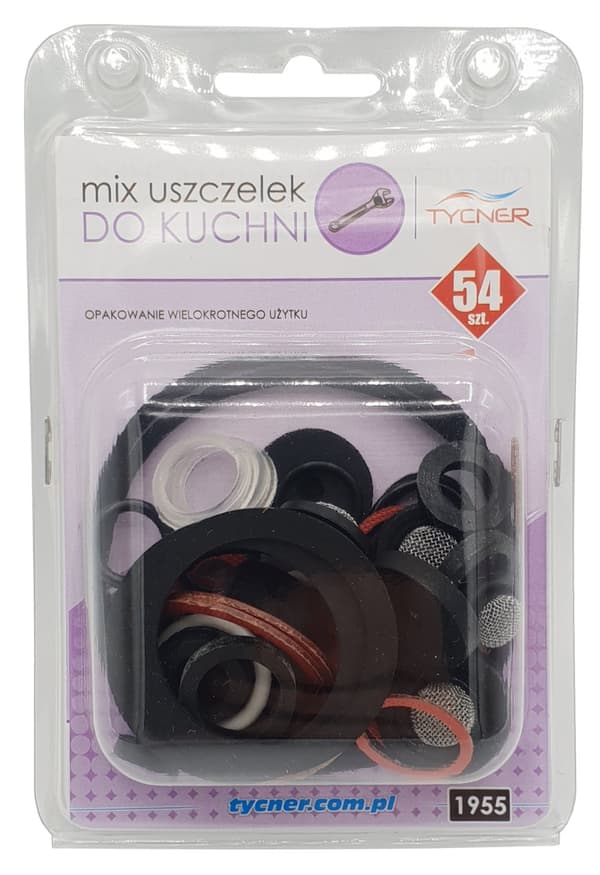 54 hydrauliikkatiivisteen sarja, kumia ja kuitua, eri kokoja ja tyyppejä