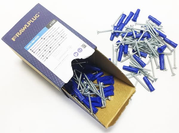 Dybel med skrue (dybel 8 x 32 mm, skrue 4,5 x 50 mm)