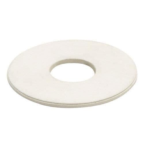 Gummiskiva - Ej specificerad - 1" - Vit - Platt - Styckvis