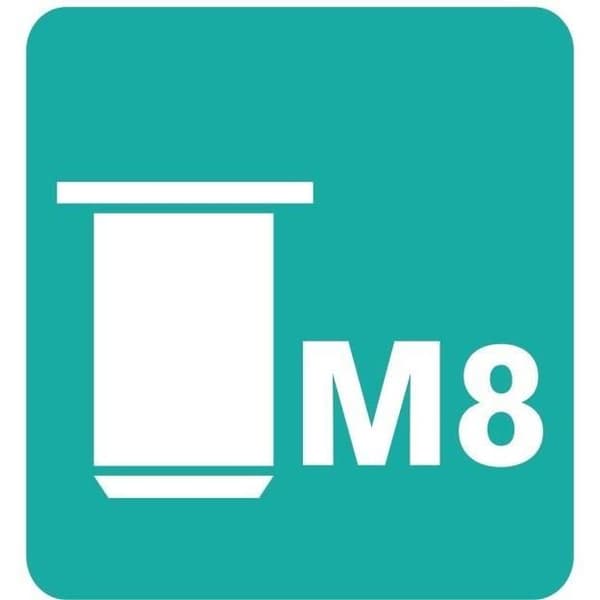 Sättskruvar för skruv Ø8mm - RAPID - M8 - Förpackning med 20 + borr