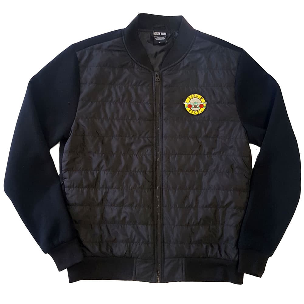 Guns N' Roses Unisex Quilted Jacket: Classic Logo (Large)
