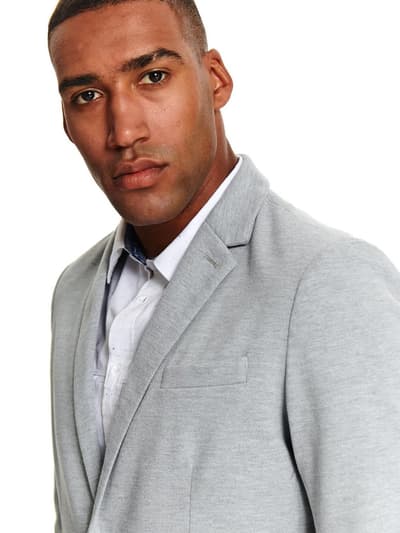TOP SECRET MEN'S BLAZER SMR0292, Grey, Size 54 (EU)