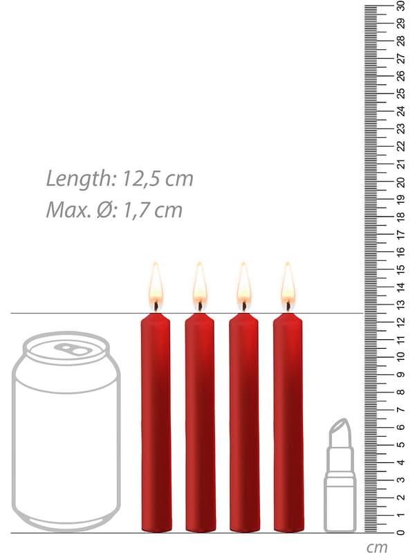 Ouch!: Teasing Wax Candles, 4-pack