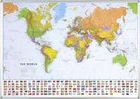 World political laminated