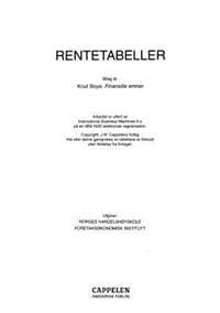 Rentetabeller