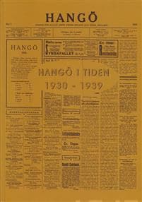 Hangö i tiden 1930-1939