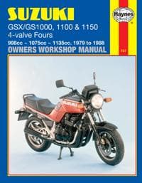 Suzuki GS/GSX1000, 1100 & 1150 4-Valve Fours (79 - 88)