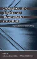 Miniatyrbilde 3 av 3: Crosslinguistic Perspectives on Argument Structure