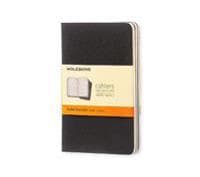 Moleskine Ruled Cahier - Black Cover (3 Set)