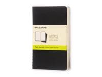 Moleskine Plain Cahier - Black Cover (3 Set)