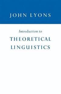Introduction to Theoretical Linguistics