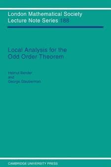 Local Analysis for the Odd Order Theorem
