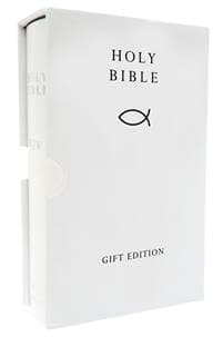 HOLY BIBLE: King James Version (KJV) White Compact Gift Edition