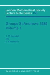 Groups St Andrews 1989: Volume 1