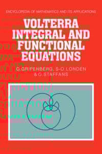 Volterra Integral and Functional Equations