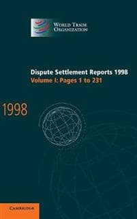 Dispute Settlement Reports 1998: Volume 1, Pages 1-231