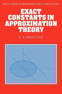 Exact Constants in Approximation Theory