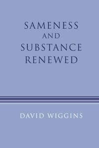 Sameness and Substance Renewed