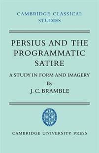 Persius and the Programmatic Satire