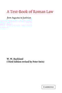 A Text-Book of Roman Law