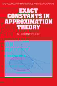 Exact Constants in Approximation Theory