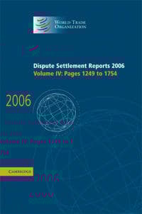 Dispute Settlement Reports 2006: Volume 4, Pages 1249–1754