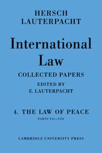 International Law: Volume 4, Part 7-8