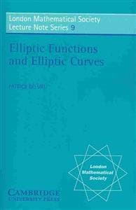Elliptic Functions and Elliptic Curves