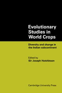 Evolutionary Studies in World Crops