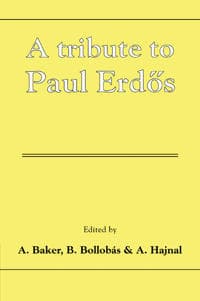 A Tribute to Paul Erdos 9780521067331 CDON