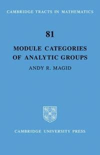 Module Categories of Analytic Groups