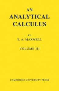 An Analytical Calculus: Volume 3